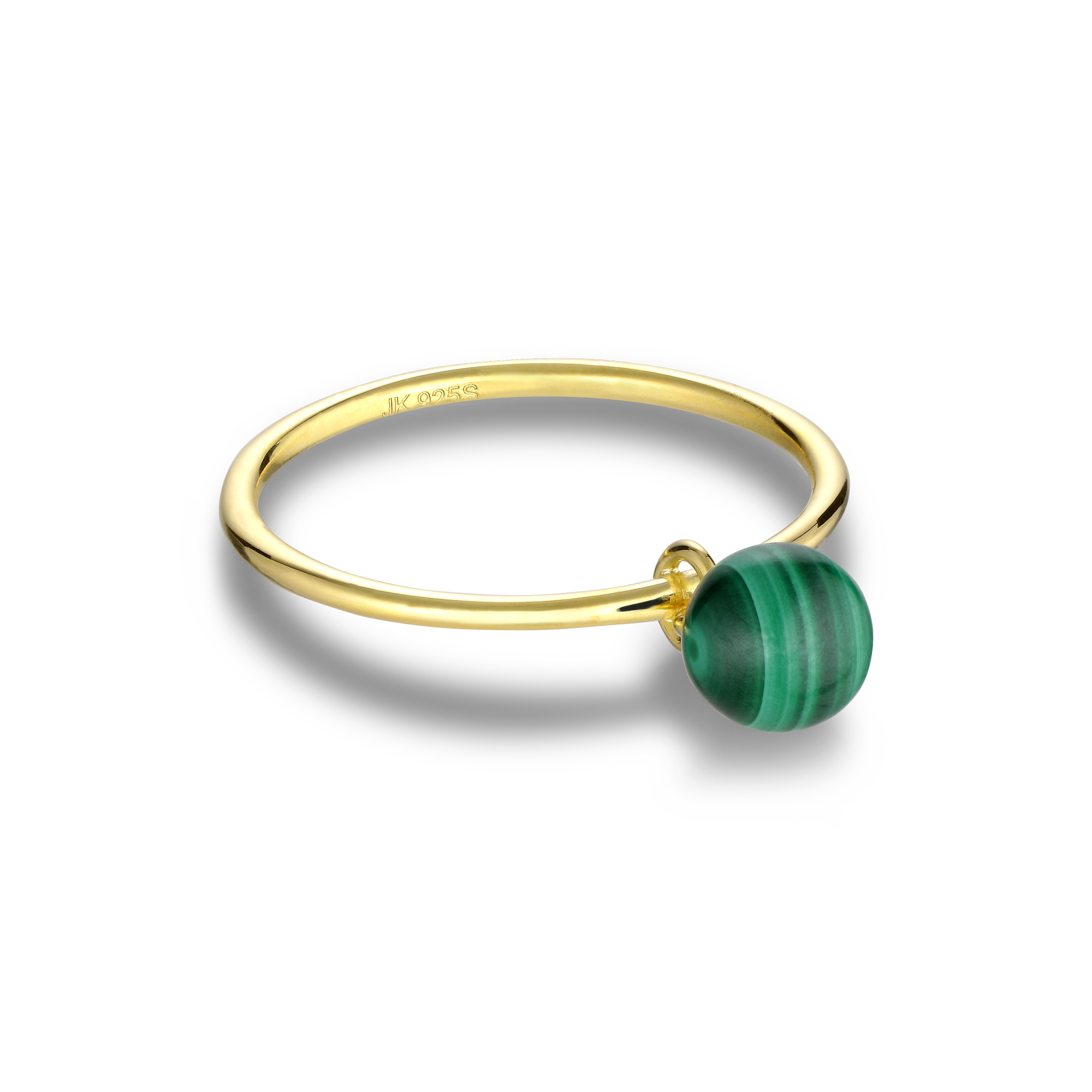 Se Jane Kønig - Bermuda Malachite ring BR002-SS22-G hos Vibholm.dk