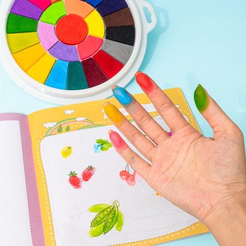 Finger Painting Kit – TheKiddoSpace MX  Sellos de Nombres para Ropa,  Organizadores y Juguetes