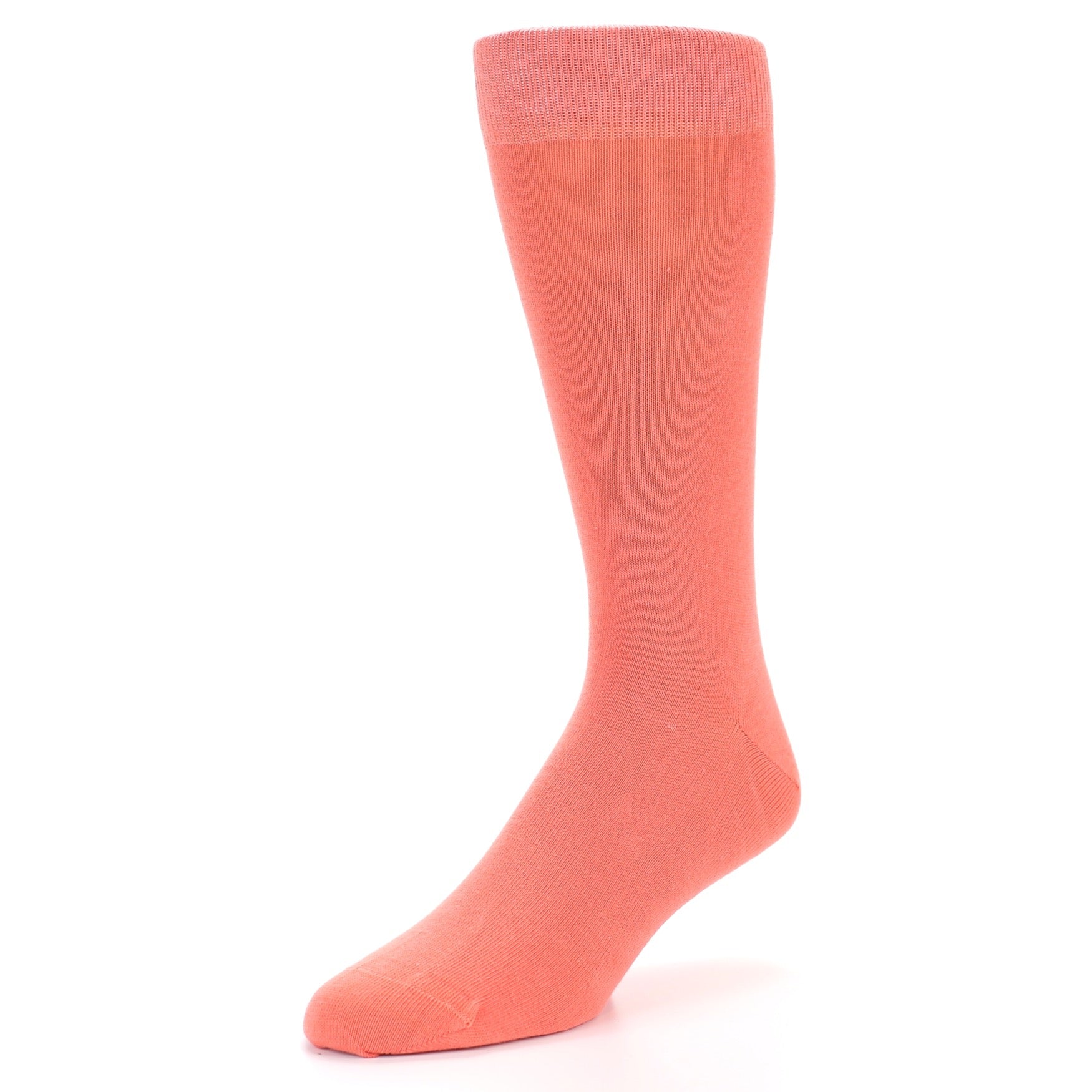 Coral Reef Solid Color Men's Dress Socks