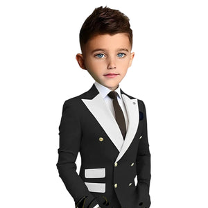 Double Breasted Blazer Suit - Modern Baby Las Vegas  - Suits And Blazers