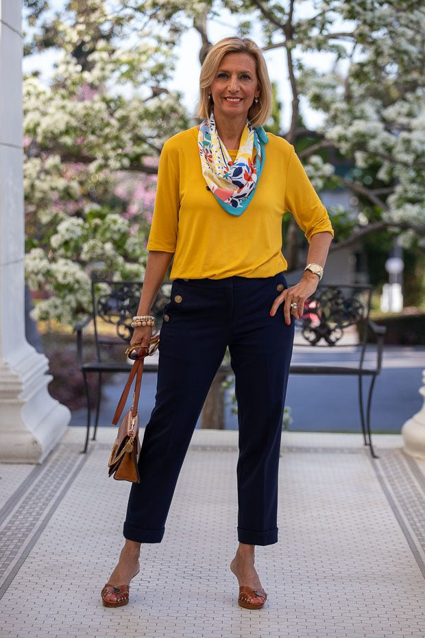 Navy And Mustard A Great Color Combo – Just Style LA