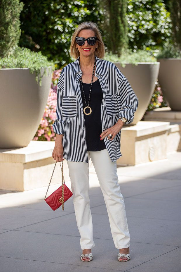 Ivory And Black With A Touch Of Red – Just Style LA