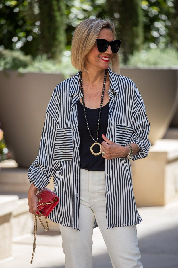 Ivory And Black With A Touch Of Red – Just Style LA