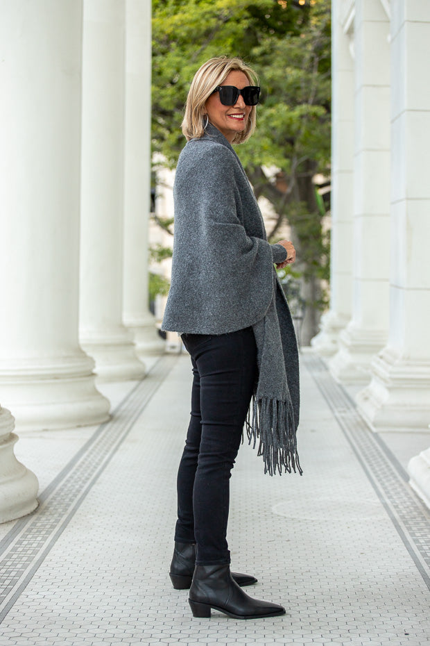 Another Cardigan Shrug Mixed With A Camouflage Top – Just Style LA