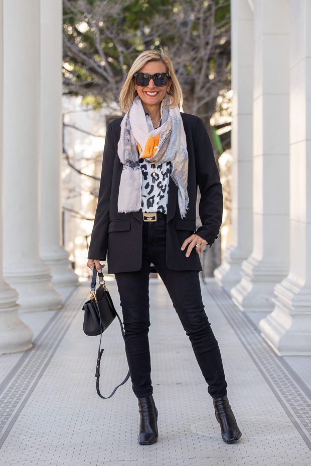Black and Ivory With A Touch Of Orange – Just Style LA