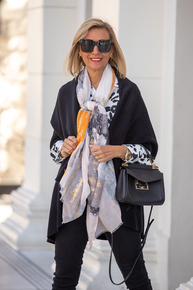 Black and Ivory With A Touch Of Orange – Just Style LA