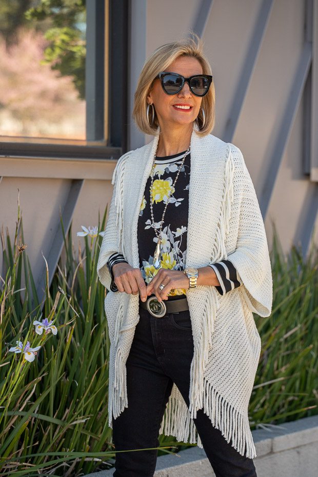 Florals Mixed with Stripes And Some Fringe – Just Style LA