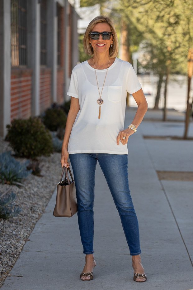 How To Dress Up a Jean And T-shirt Look – Just Style LA