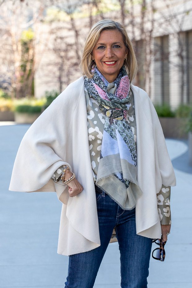 Mixing Two Animal Print with Our Cream Cape Vest – Just Style LA