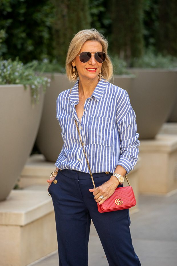 Navy and White With A Touch Of Red – Just Style LA