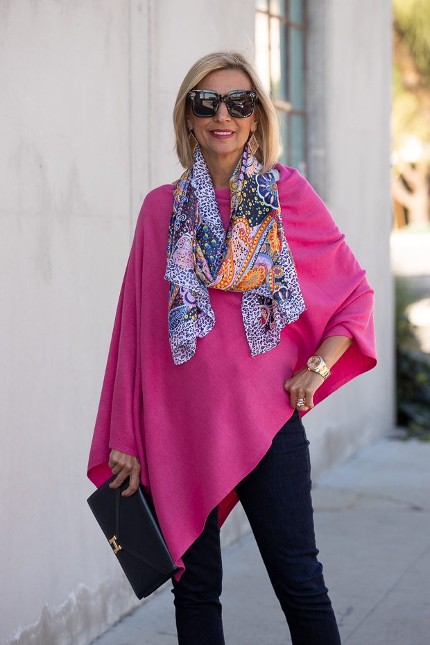 Two New Pull On Ponchos And A Colorful Scarf – Just Style LA