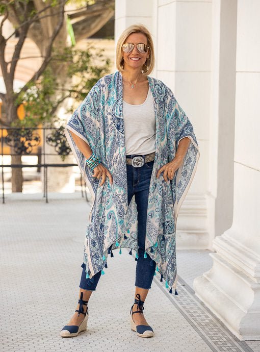 Our Paisley Peasant Boho Blouse And Nutmeg Cardigan – Just Style LA