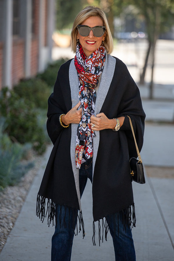 A New Look with Our Black Gray Shrug Cardigan – Just Style LA