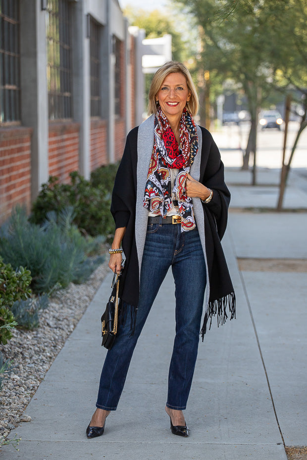 A New Look with Our Black Gray Shrug Cardigan – Just Style LA