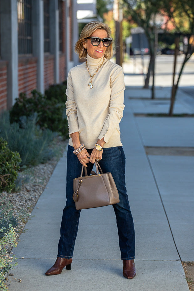 Our New Taupe Cream Shrug Cardigan with Fringe – Just Style LA