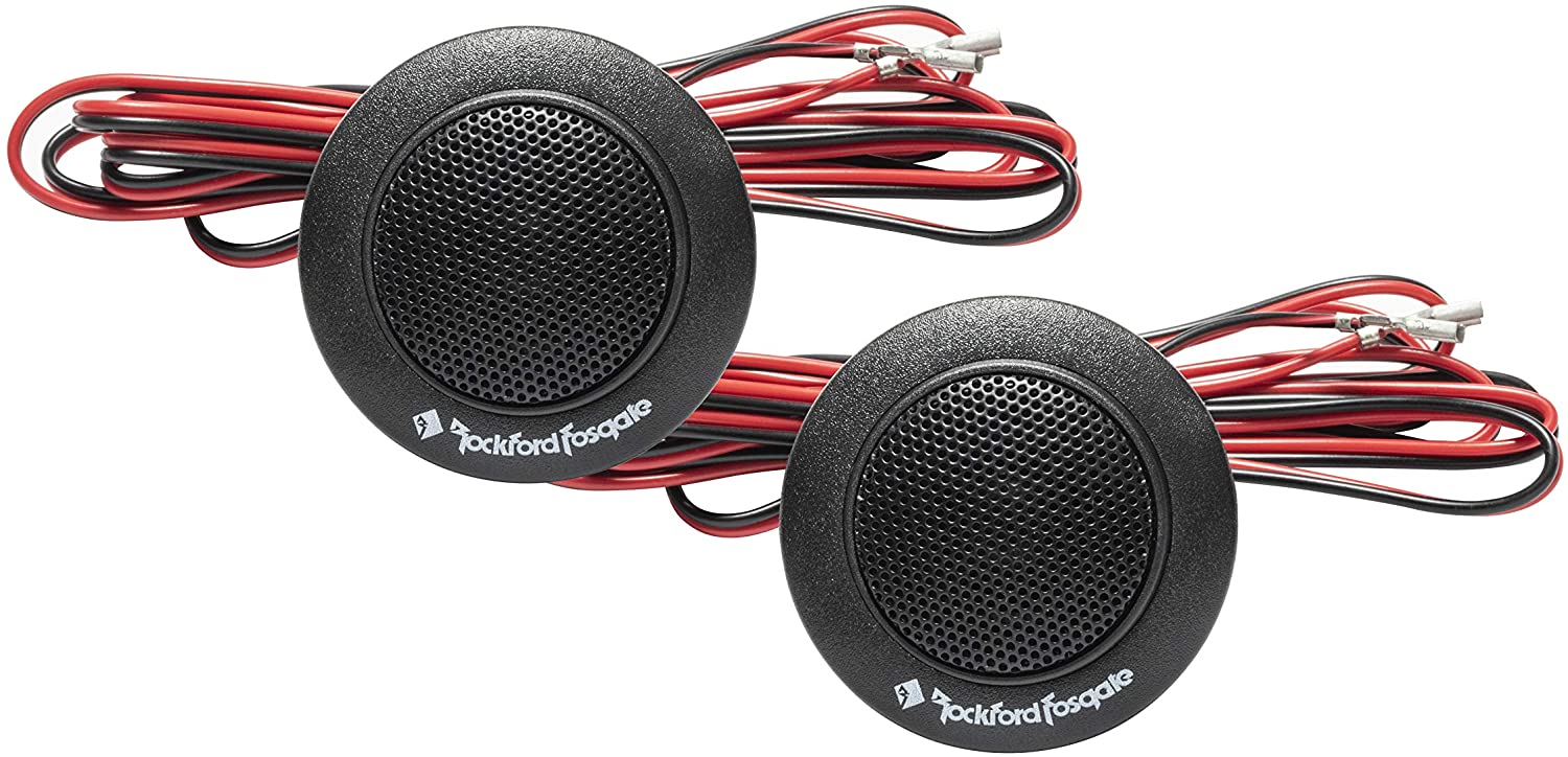 Rockford Fosgate PRIME R1T-S 160W Peak (80W RMS) 1" Mylar Balanced Dome Car Tweeters