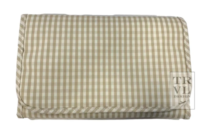 TRVL Game Changer - Changing Pad Gingham Khaki