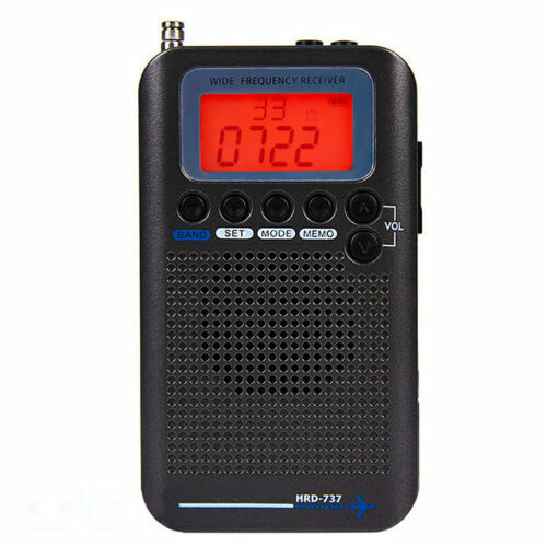 UK Stock - New AIRBAND Digital LCD Full Band FM/AM/SW/CB/Air/VHF Radio Receiver