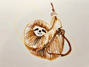 THREE TOED SLOTH - Paul the ATL Artist