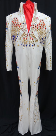 Ankara Embroidered Pants White/Gold