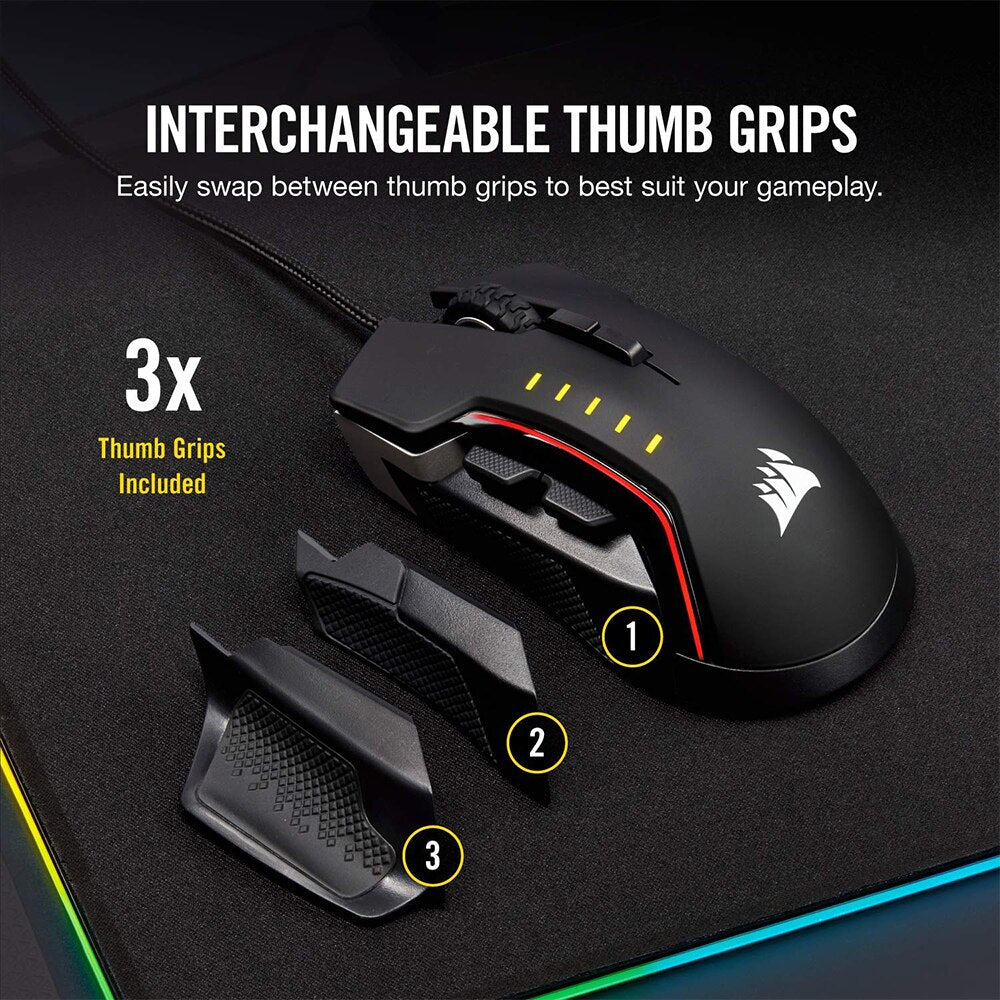 GLAIVE PRO Wired Gaming Mouse Black – Gamingclown