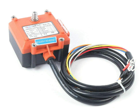 Telecomando senza fili per gru IP65, industriale, doppio emettitore elettrico, adatto per miniature elettriche e verricelli