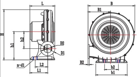 Ventilatori ad alta pressione, ventilatori centrifughi portatili Blower, 2800r/mim