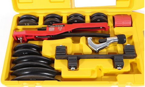Set di strumenti per piegare i tubi 6-8-10-12-16-19-22MM, piegatubi manuale, con scatola