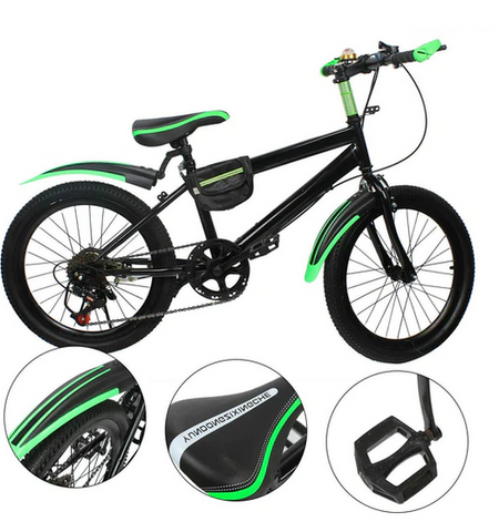 20 pollici Bike di montagno per bambini, ragazzi bicicletta mountain bike (verde/rosso)