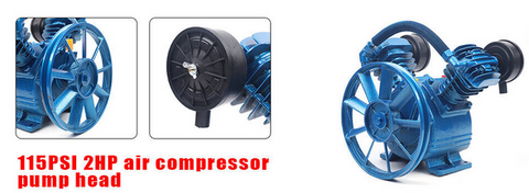 Compressore aggregato a 2 cilindri e d'aria con testata pompa tipo V 170L/min Compressore ad aria compressa aggregato DFV-0.17/8