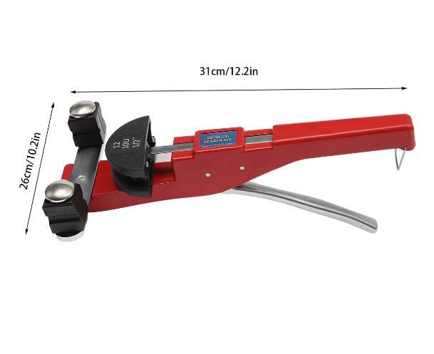 Curvatubi con una sola mano,6 – 22 mm,per tubi in rame, tubi in alluminio, tubi in acciaio inox a pareti sottili, tubi in riciclaggio,rosso