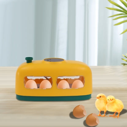 incubatrice automatica per pulcini a LED,8 uova,temperatura 30 – 39,5 °C,per uovo di pollo, anatra, piccione, quaglia uccello (giallo),220 V