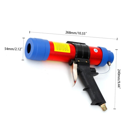 Pistola a pressione a mano,310 ml - Pistola per cartucce in silicone speciale, lunghezza tubo 19-23 cm