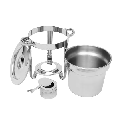 Serbatoio termico a buffet con coperchio,Set per buffet,in acciaio inox, 7 l,per catering, buffet e feste