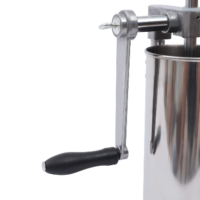 Sausage Stuffer Machine - Riempitrice manuale per salsicce, in acciaio inox, 3 l, verticale, con 4 tubi di riempimento e 4 ventose