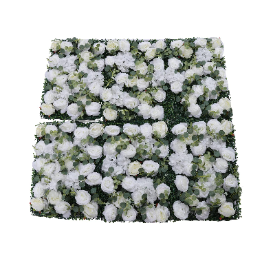 6 pannelli da parete a forma di fiore, 60 cm x 40 cm, colore bianco e verde, decorazione per la casa