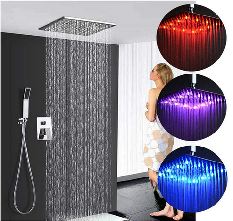 Sistema doccia incasso set doccia soffione doccia con lampada a LED