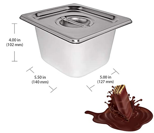 Creatore di cioccolato con controllo della temperatura 0-80 ℃ Fonditore di cioccolato con 6 serbatoi
