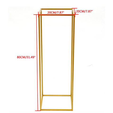 2 supporti moderni per piante in metallo, per matrimoni, 80 cm + 100 cm, supporto per fiori, per feste di nozze