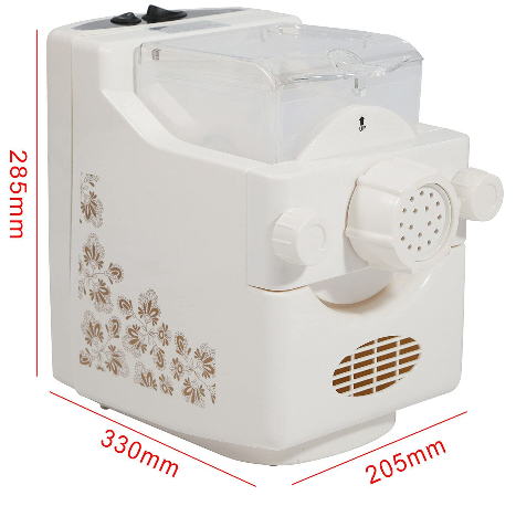 Macchina per la pasta domestica, con blocco di sicurezza, 3 minuti, macchina per la pasta domestica, 180 W, set di 9 tipi di forme, 500 g, capacità 220 V