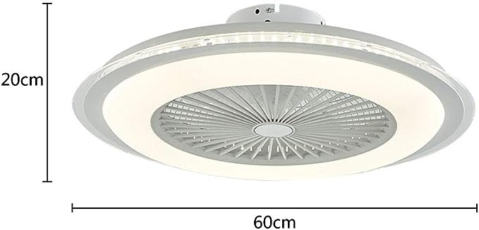 Ventilatore da Soffitto da 23 Pollici, Lampadario Silenzioso