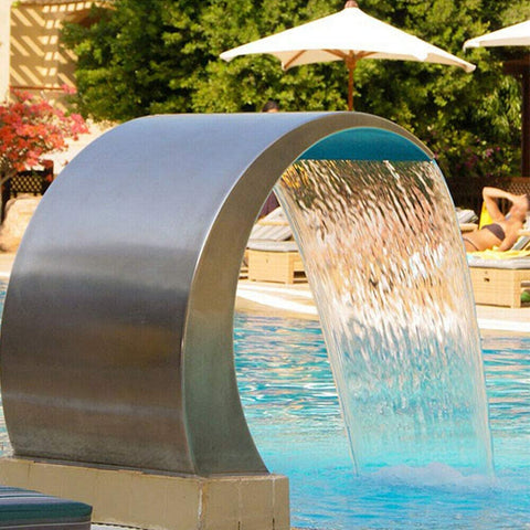 Doccia a flusso in acciaio inox doccia a flusso per piscina doccia a cascata a flusso adatto per la decorazione di parchi da piscina