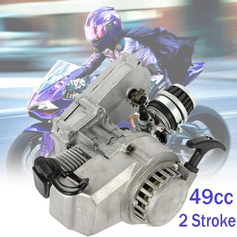 Mini motore da corsa a motore a 2 tempi da 49 CC per scooter Mini Pocket Quad Dirt Bike