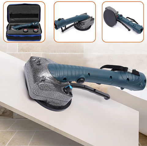 Vibratore portatile per piastrelle, piastrellisti, massaggiatore per piastrelle, con batteria e caricabatterie, 600 W