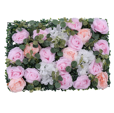 6 pareti fiori artificiali 60x40 cm decorazione di nozze di fiori artificiali di seta