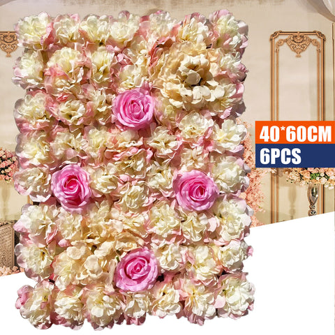 Pannello da parete con rose artificiali, 40 x 60 cm