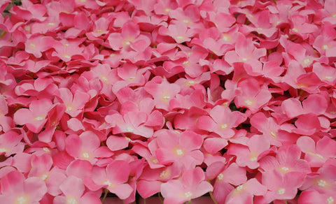 20 pezzi di fiori artificiali da parete Fiori a colonna ortensie rosa