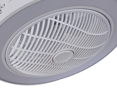Ventilatore da soffitto a LED con illuminazione e telecomando, 23 pollici, moderno e silenzioso