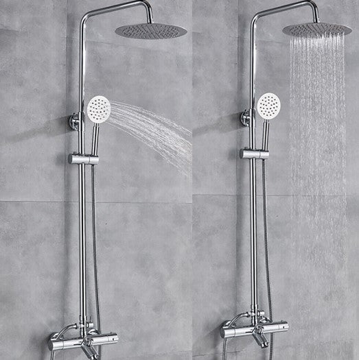 Sistema doccia con mensola termostatica