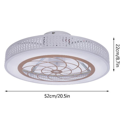 LED ventilatore da soffitto luce dimmba fan luce diurna 3 colori luce